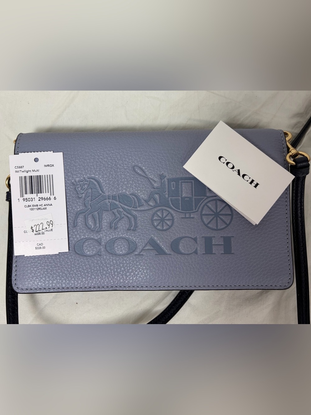 Coach Anna Foldover Crossbody Clutch C5887 Twilight Multi NWT - Picture 10 of 10